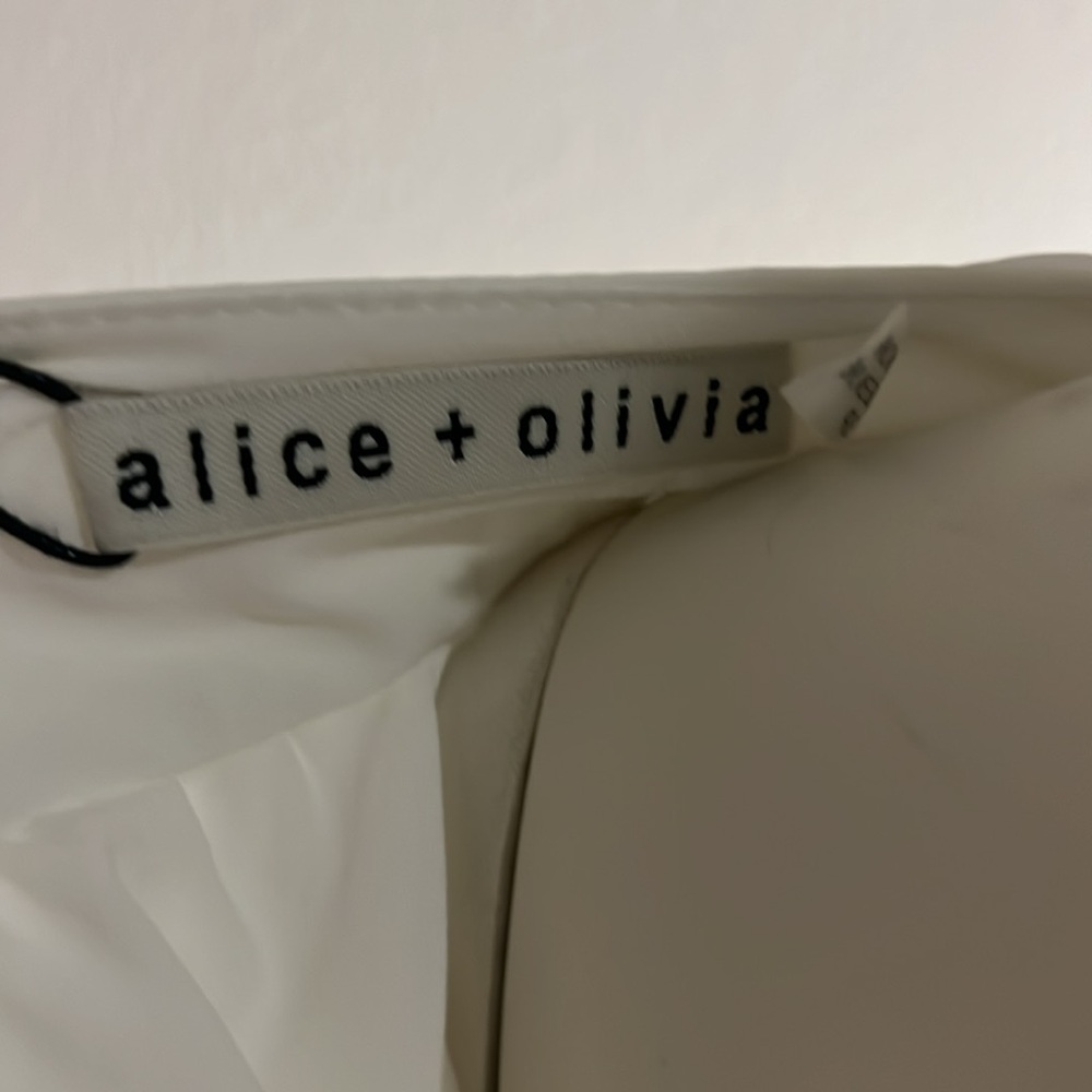 Alice + Olivia New Elegant White Ruffle Dress Size Small $149 OBO - Picture 7 of 10